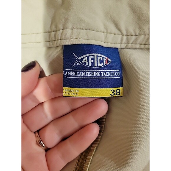 Aftco M80 Stealth Fishing/Boating Shorts Stone Biege Men's Size 38x10 Outdoors - Picture 6 of 8